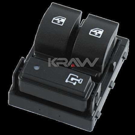 CAM KALDIRMA ANAHTARI FIAT DUCATO IV SOL - ÇERÇEVESİZ - YEŞİL SOKET BOXER IV - JUMPER IV