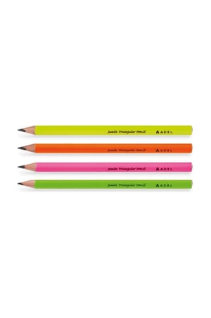 Jumbo Üçgen Kurşun Kalem 4 Lü Paket (2063140108)