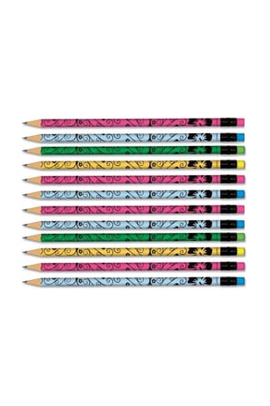 Faber Flowers 2b Silgili Yuvarlak Kurşun Kalem 12 Li Paket (5244119412)
