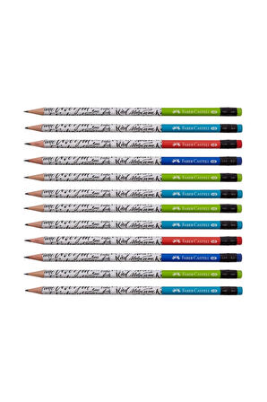 Caligraphy Silgili Yuvarlak Kurşun Kalem 12 Li Paket (5244119603)