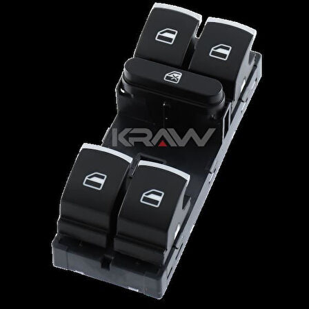 CAM KALDIRMA ANAHTARI VW GOLF 6 - PASSAT B6 SOL DÖRTLÜ KROM