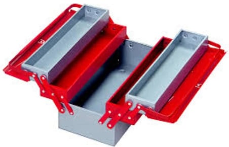 8410336203 IZELTAS METAL TAKIM CANTASI 3 GÖZLÜ BÜYÜK 