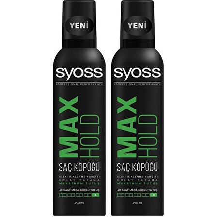 Syoss Köpük Maximum Tutuş 250ml X2