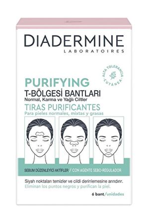 Diadermine Arındırıcı Purifying T-Bölgesi Bantları