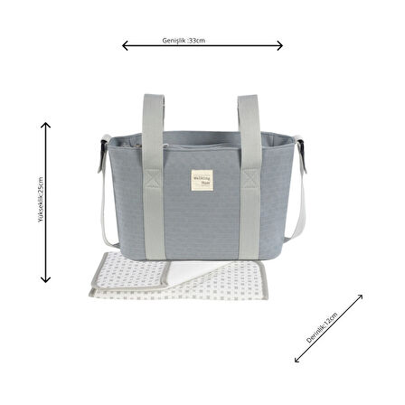 Walking Mum Eco Mum Crossbody Bakım Çantası Cloud
