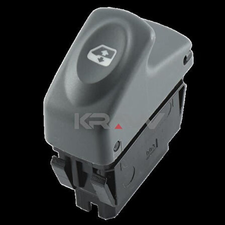 CAM KALDIRMA ANAHTARI RENAULT CLIO - KANGOO - MEGANE I 6 PİN GRİ