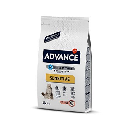 Advance Adult Sensitive Somonlu Yetişkin Kedi Maması 3 Kg