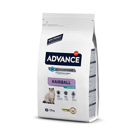 Advance Cat Sterilized Hairball Hindili Kısır Kedi Maması 1,5 Kg