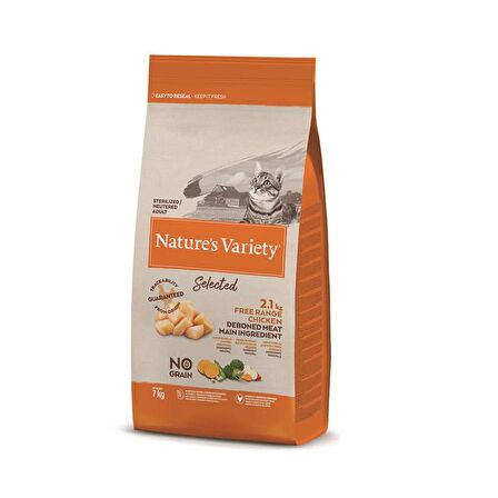 Nature's Variety Cat No Grain Sterilised Tavuklu Kedi Maması 7kg