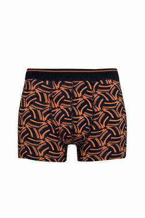DeFacto Regular Fit Baskılı 3'lü Boxer B0495AX24SMNV135