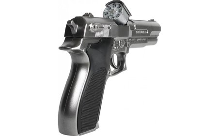 Gonher Metal Revolver 8'li: Kapsül Patlatan Gerçekçi Oyuncak Silah Metalik Gri