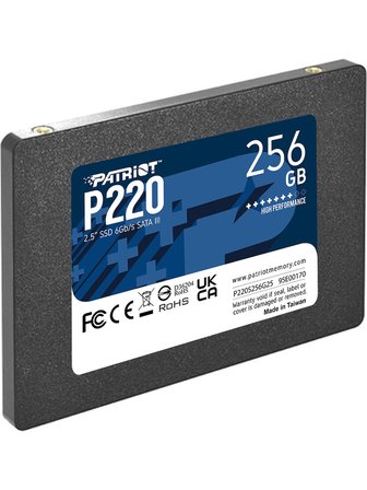 Patriot 256Gb P220 550-490Mb-S 2.5" Sata3 P220S256G25 Ssd Disk