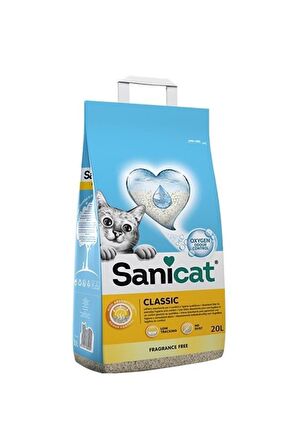 Sanicat Classic Unscented Kedi Kumu 20 Lt