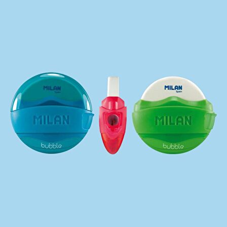 MILAN 4704116 BUBBLE OVAL KALEMTRAŞ/SİLGİ - ASORTİ - 16ADET