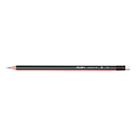MILAN 0712370312 GRAPHITE SİLGİ KURŞUN KALEM - 12ADET