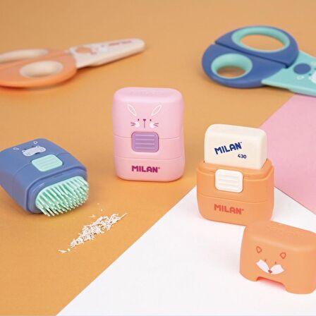 MILAN 4901116FA FUN ANIMAL FIRÇALI SİLGİ - 16ADET