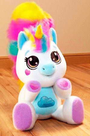 Unutulmaz Bir Oyun Deneyimi için Lily Sesli ve Işıklı Unicorn Peluş