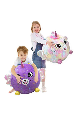 Şişir, Oyna, Eğlen: Peluş Mor Köpek XXL Shiny Corns ile Unutulmaz Anlar