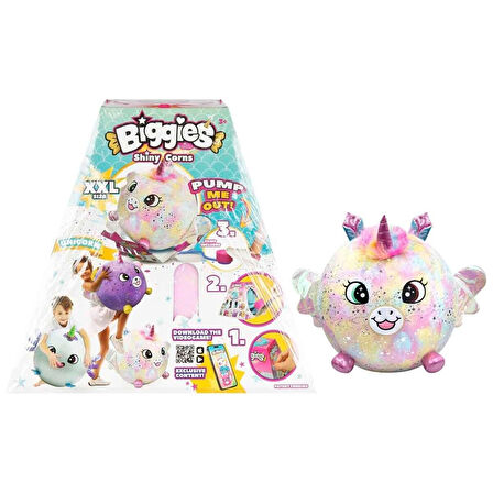 SUN-EOL-PELUS BIGGIES SHINYCORNS RAINBOW UNICORN  SIZE-XXL BIG001-UR