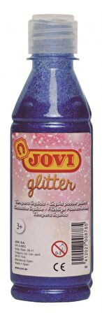 Jovi Mavi Renk 250 ml Simli Sıvı Guaj Boya