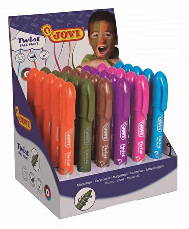 Twist Stick 30 Adet Yüz Boyama Kalemi (6 Pastel Renk)