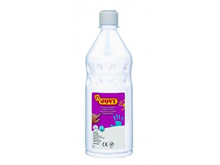 Jovi 750 ml Beyaz Parmak Boyası (Ekonomik Şişe Ambalaj)