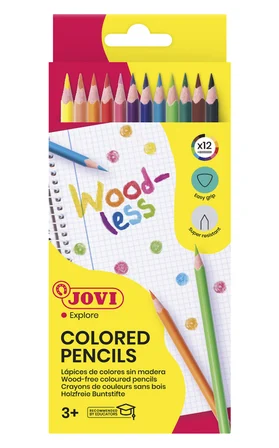 JOVI 734/12 ÜÇGEN KURU BOYA KALEMİ - 12 RENK