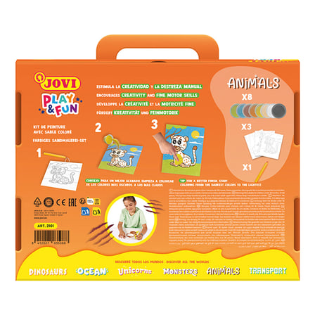 JOVI 2101 PLAY&FUN ANIMAL KUM BOYA KİTİ