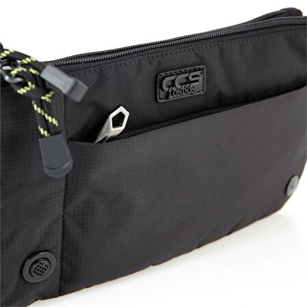 ÇÇS 31400 Çift Bölmeli Bel Çantası Siyah