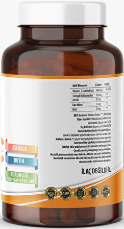 Ester C Vitamini 1000 MG 60 Tablet Kara Mürver Turunçgil