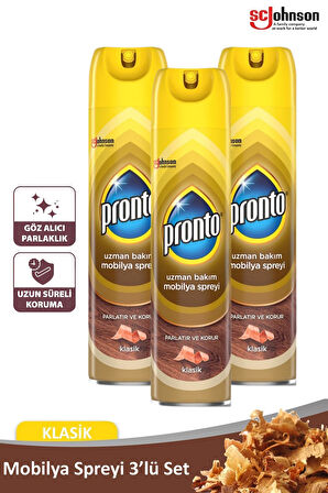Mobilya Spreyi, Klasik 300ml 3'lü Set