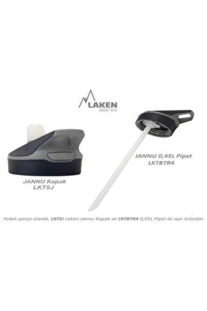 Laken Tritan Jannu Şişe 0,45L - Mavi Tek Renk-STD