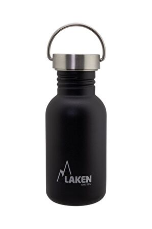 Laken Paslanmaz Çelik Basik Şişe 500 Ml. S/S Cap Black   Lkbsh50Ne Tek Renk-STD