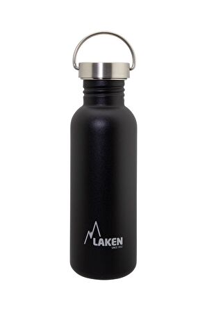 Laken Paslanmaz Çelik Basik Şişe 750 Ml. Black - Steel Cap   Lkbsh75Ne Tek Renk-STD