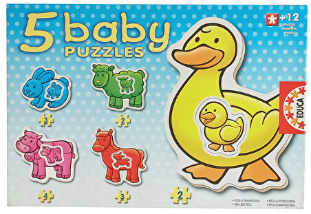 5 Baby Puzzles Bebekler İçin 5 Farklı Pazıl Birlikte