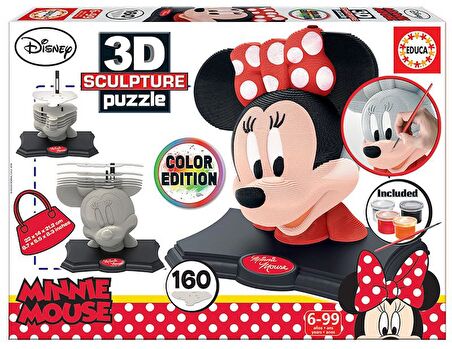 Educa 3 Boyutlu Minnie Mouse Heykel Puzzle