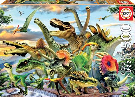 Educa 500 Parça Dinozor Puzzle (17961)