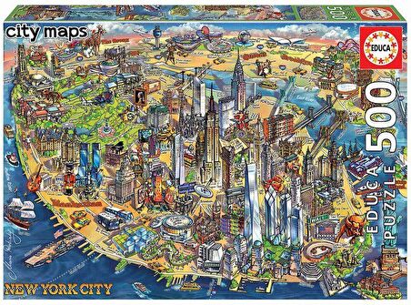 Educa Puzzle New York City 500 Parça Puzzle