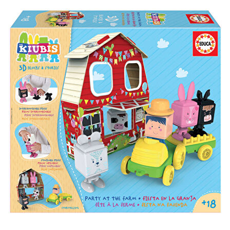 Educa Çocuk Puzzle Fiesta En La Grnja The Kiubis 19224