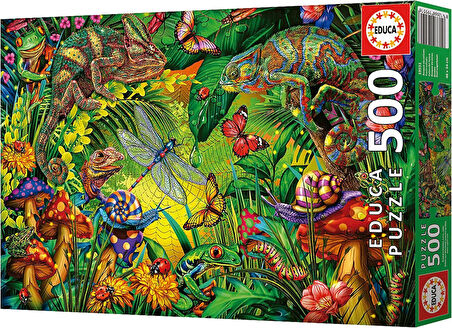 Educa 500 Parça Renkli Orman Puzzle - 19551 - Colourful Forest