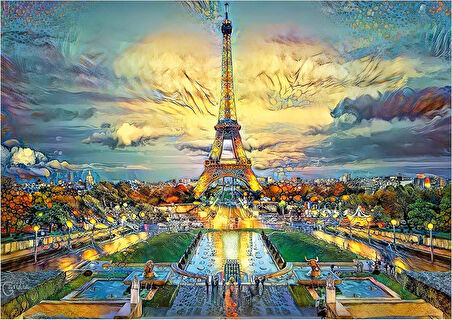 Educa 500 Parça Eyfel Kulesi Puzzle - 19621 - Eiffel Tower
