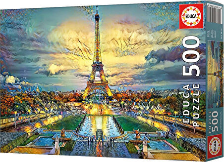 Educa 500 Parça Eyfel Kulesi Puzzle - 19621 - Eiffel Tower