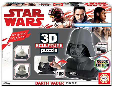 Star Wars Darth Vader 3D Heykel Puzzle Sculpture Pazıl 160 Parça