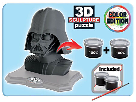 Star Wars Darth Vader 3D Heykel Puzzle Sculpture Pazıl 160 Parça