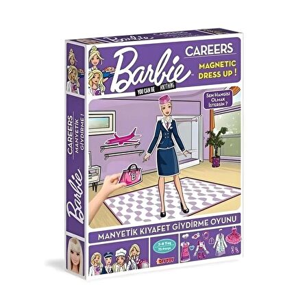 Manyetik Barbie Kariyer Kıyafet Giydirme Oyun Seti - Eğlenceli Magnet Career Elbise Giydirme Oyunu