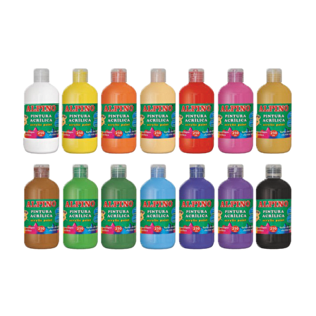 Alpino Akrilik Boya Şişe 250 ML Açık Yeşil DV000028