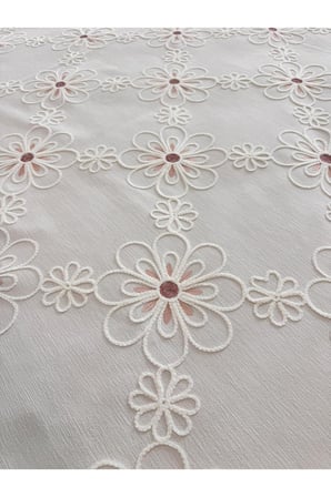 Tek Kişilik Desenli Pembe Detaylı Yatak Örtüsü Seti 1 Adet Yastık Kılıfı Dahil 180 x 260