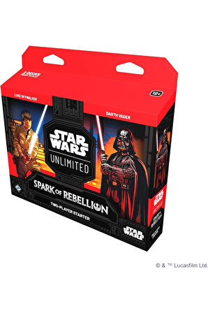 STAR WARS UNLIMITED CARD GAME SPARK OF REBELLION TWO PLAYER STARTER SET -İKİ OYUNCULU BAŞLANGIÇ SETİ