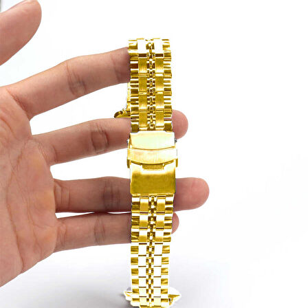 ​​​Apple Watch Ultra 49mm KRD-54 Metal Klipsli Tasarım Kordon