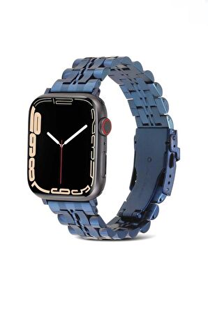 ​​​Apple Watch Uyumlu Ultra 49mm KRD-54 Metal Klipsli Tasarım Kordon 